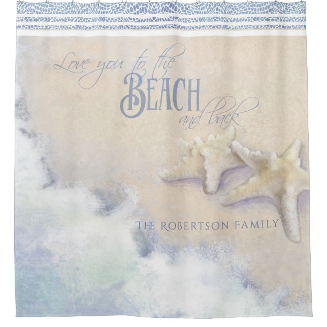 Starfish Family Name Beach Ocean Waves Sand Shore (Front)