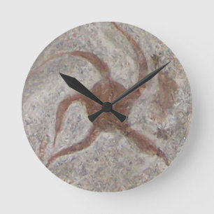 Starfish Fossil Wall clock