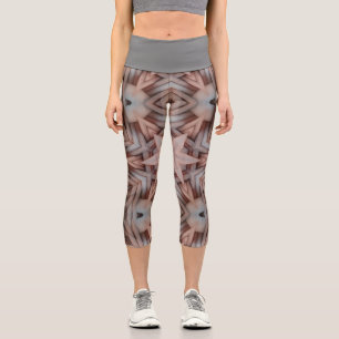 Starfish Fractal Weave Capri Leggings