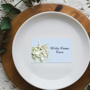 Starfish Hydrangea Blank Place Cards