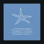 Starfish Illustration Save the Date<br><div class="desc">This save the date features an illustrated starfish that would be perfect for any coastal wedding!</div>