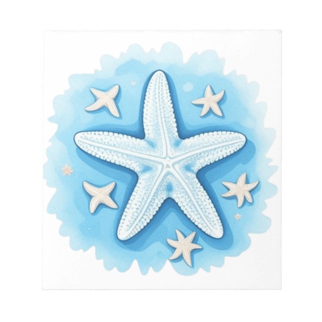 Starfish in Blue Notepad (Front)