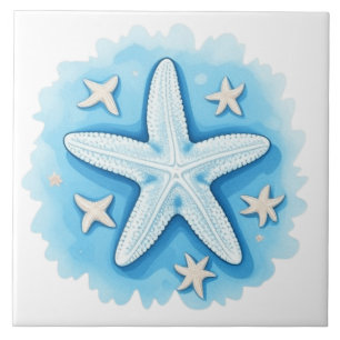Starfish in Blue Tile