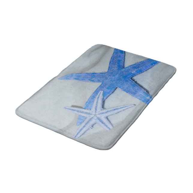 Starfish In Sand Bath Mat (Angled)