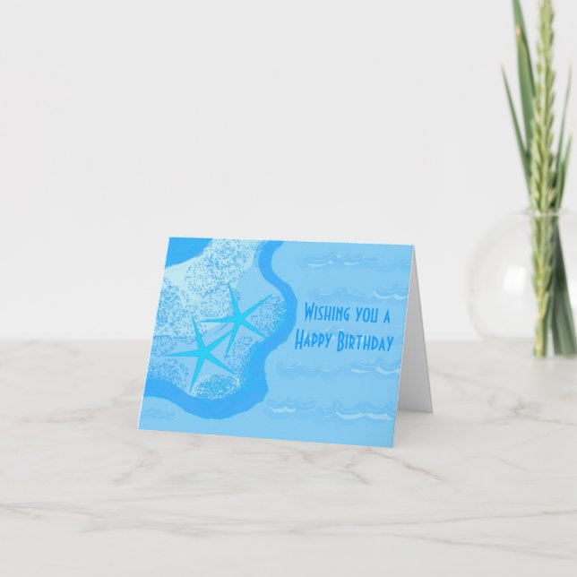 Starfish in the Sand Card (Front)