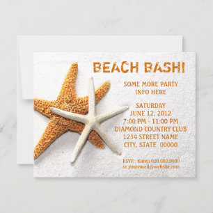 Starfish Invitations