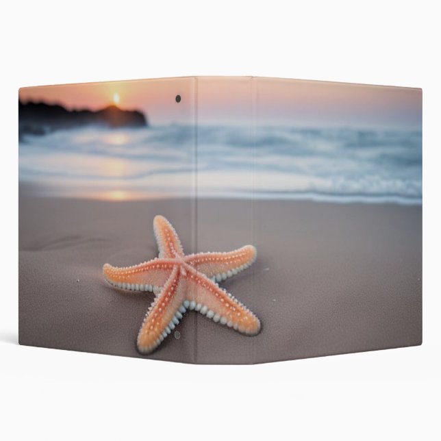 Starfish Lying on a Beach Binder (Background)