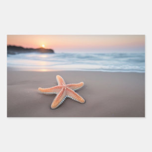 Starfish Lying on a Beach Sticker