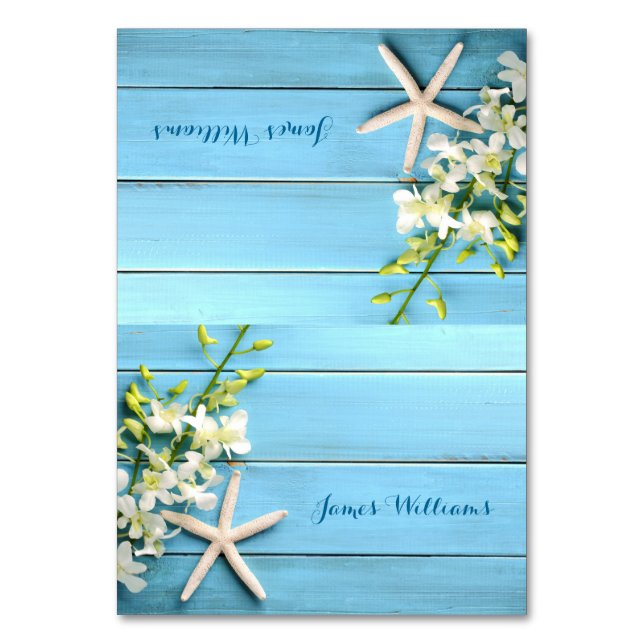 Starfish Mariage Cartes de Place Cartes de Table O (Par défaut)