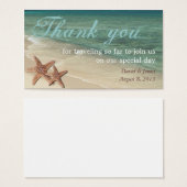 Starfish Ocean Thank You Tag (Front & Back)