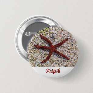 Starfish Ocean Vintage Beach Retro Souvenir 2 Inch Round Button