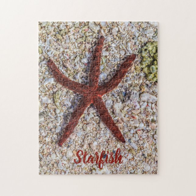 Starfish Ocean Vintage Beach Retro Souvenir Jigsaw Puzzle (Vertical)