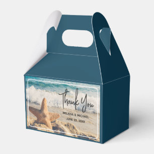 Starfish on a Sandy Beach Photograph Wedding Favor Box