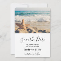 Starfish on a Sandy Beach Photograph Wedding