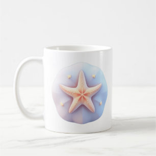 Starfish on a Unique-Shaped Stone Coffee Mug