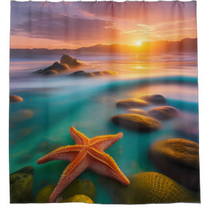 Starfish on beach at Dawn