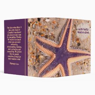 Starfish on the Beach 2" Binder