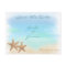 Starfish on the Beach Save the Date Postcards