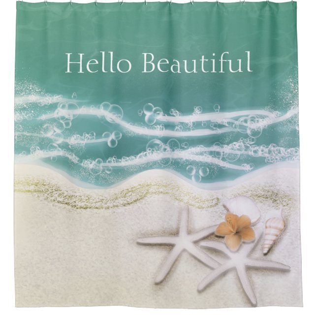 Starfish on the Beach Teal Sea Water Tropical (Front)