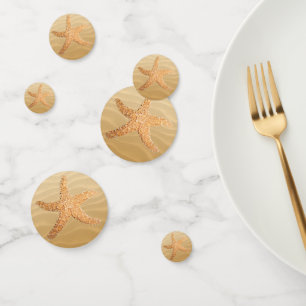 Starfish on the Beach Wedding Party Table Confetti