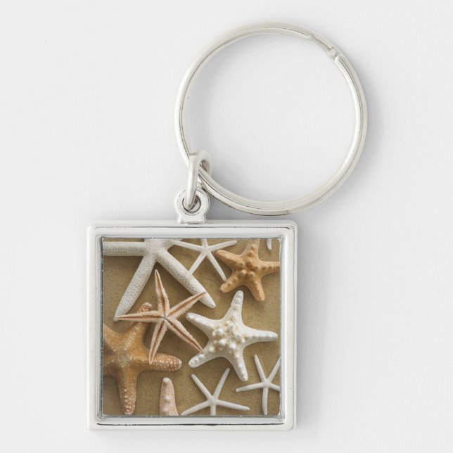 Starfish On The Sand Keychain (Front)