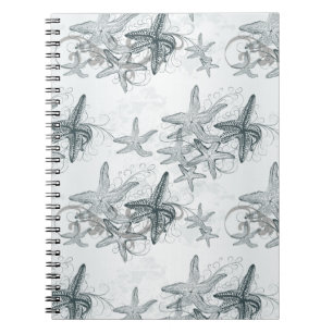 Starfish On The Sea Pattern Notebook