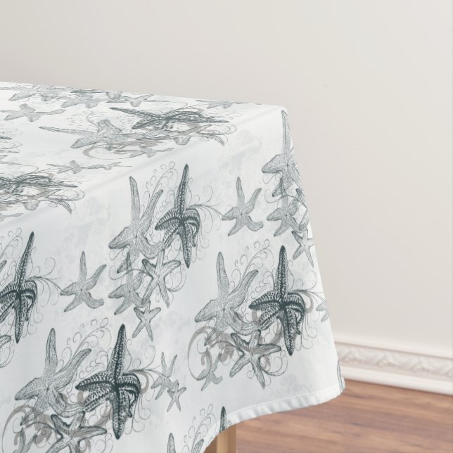 Starfish On The Sea Pattern Tablecloth (In Situ)