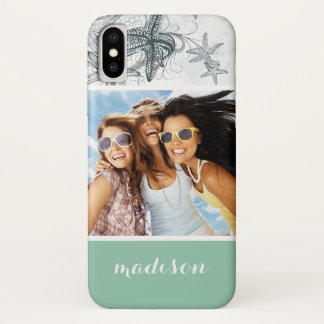 Starfish On The Sea Pattern | Your Photo & Name Case-Mate iPhone Case