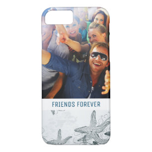 Starfish On The Sea Pattern   Your Photo & Text Case-Mate iPhone Case