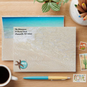 Starfish Ornament Beach Christmas A7 Envelopes