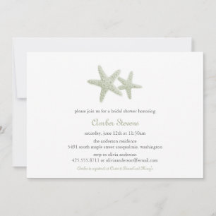 Starfish Pair Shower/Party Invitation