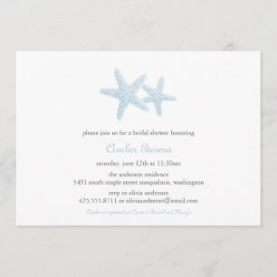 Starfish Pair Shower/Party Invitation