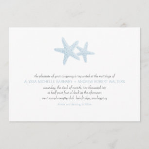 Starfish Pair Wedding Invitation