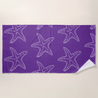 Starfish pattern beach towel