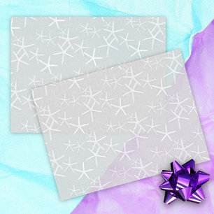 Starfish Pattern Silver Grey Tissue Paper