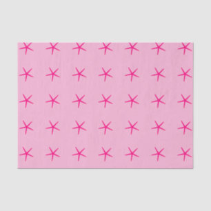 Starfish Patterns Pink Birthdays Weddings Custom Tissue Paper