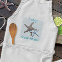 Starfish Personalized Beach Kitchen Apron