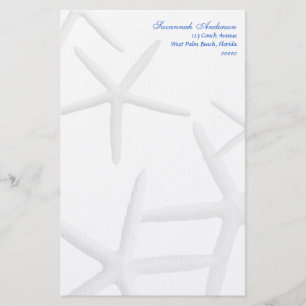 Starfish Personalized Beach Theme Writing Paper
