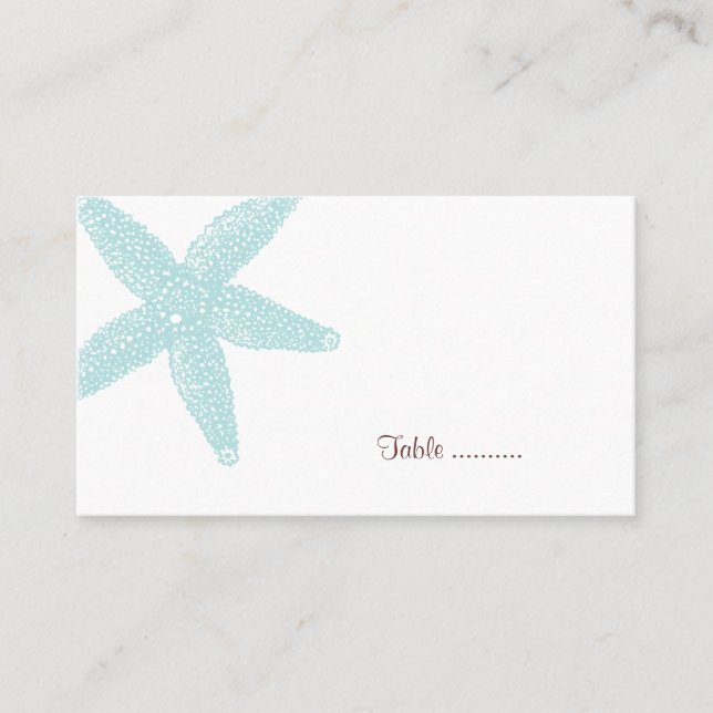 Starfish Place Card (Front)
