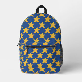starfish printed backpack