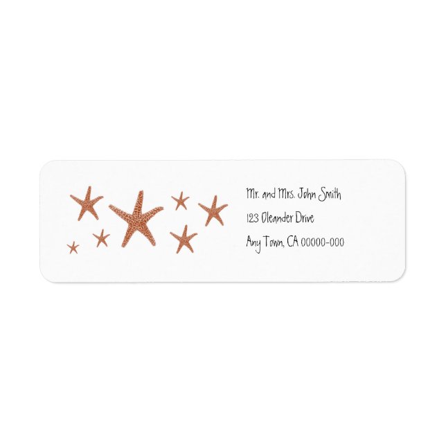 Starfish Return Address Label (Front)
