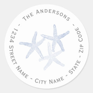 Starfish Return Address Label