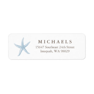 Starfish Return Address Labels