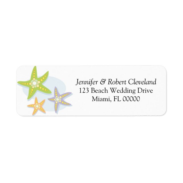 Starfish Return Address Labels (Front)