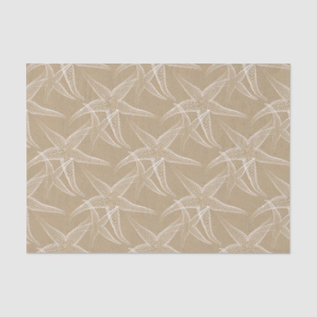 Starfish Sand Beach Tissue Paper (Front)