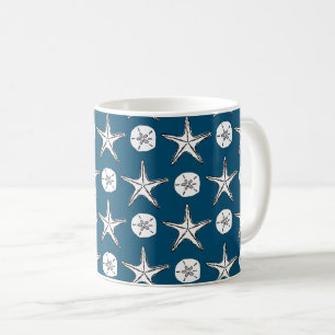 Starfish Sand Dollar croquis Motif café Mug