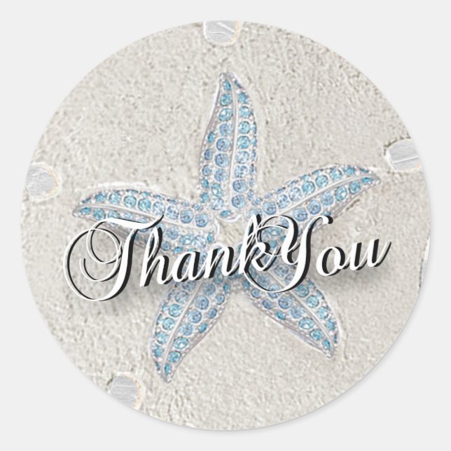 Starfish Sand Dollar Sticker (Front)