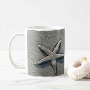 Starfish Sand Ocean Beach Photo Coffee Mug