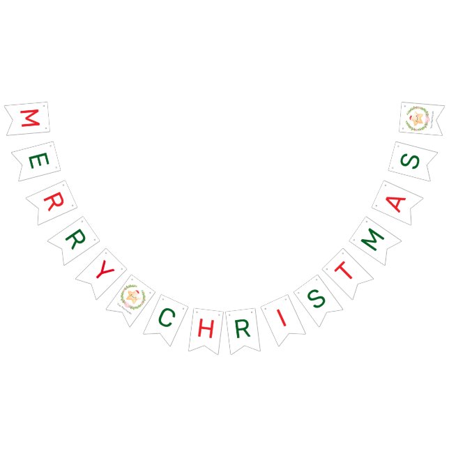 Starfish Santa Merry Christmas Bunting Flags (All)