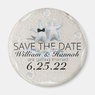 Starfish Save the Date Magnet